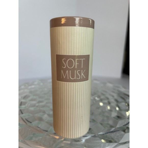 Vintage Avon Soft Musk Perfumed Talc Powder 3.5 oz. 3/4 full - Picture 1 of 3
